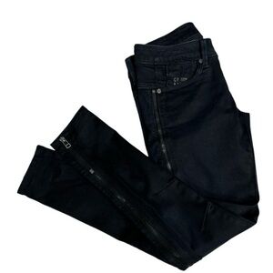 G-Star Women's Skinny Jeans in Black with Ankle Zips